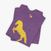 Folded view of a Naysayer t-shirt in Heather Team Purple