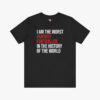 Front view of a Fantasy Football - I Am The Worst t-shirt in Black