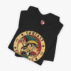 Folded view of a Fantasy Football Elf t-shirt in Heather Black