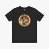 Front view of a Fantasy Football Elf t-shirt in Heather Black