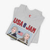 Folded view of USA JAM - Washington and Adams in Solid Athletic Grey
