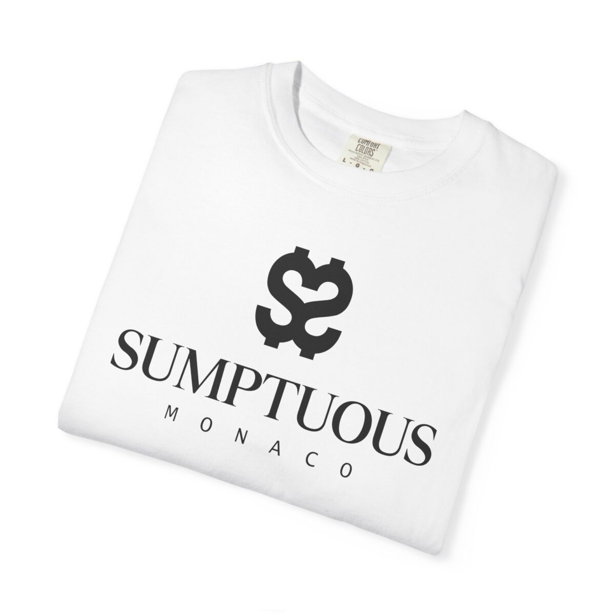 Folded view of a Sumptuous t-shirt in White
