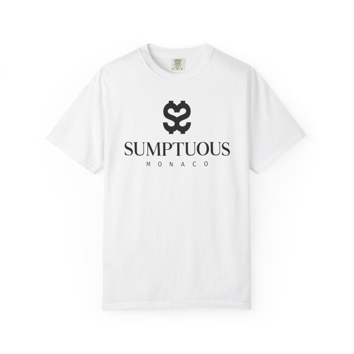 Front view of a Sumptuous t-shirt in White