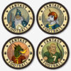 Fantasy Football Coaster Set (4 Pack) Bundle