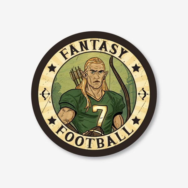 Fantasy Football Elf Coaster