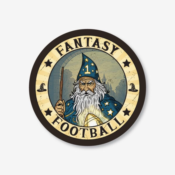 Fantasy Football Wizard Coaster