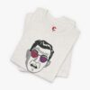 Folded view of a MKUltra Phase II t-shirt in Heather Cement