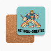 Retro Sports Coasters-Hockey - Not Goal- Oriented